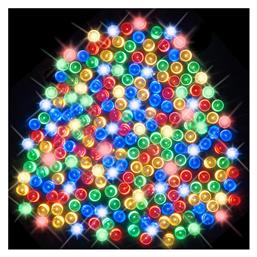 100 Λαμπάκια LED 8μ. Πολύχρωμα Ηλιακά σε Σειρά