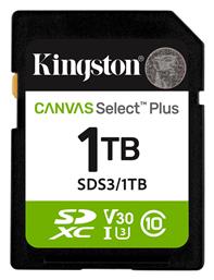 1tb Sd Memory Card Kingston Canvas Select Plus Class 10 Uhs-i Read Speed Up To 150mb/s