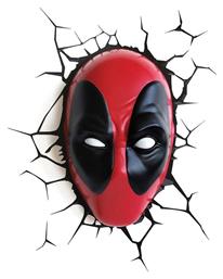 3DLightFX Παιδικό Φωτιστικό Τοίχου Led Πλαστικό Deadpool από το Spitishop