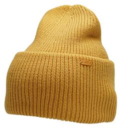 4F Beanie Γυναικείος Σκούφος με Rib Πλέξη Mustard από το MybrandShoes