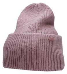 4F Beanie Γυναικείος Σκούφος με Rib Πλέξη σε Μωβ χρώμα από το MybrandShoes