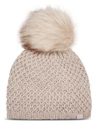 4F Beanie Γυναικείος Σκούφος Πλεκτός σε Μπεζ χρώμα από το Modivo