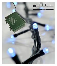 96 Λαμπάκια LED 9.5μ. Ψυχρό Λευκό Μπαταρίας σε Σειρά 1τμχ Eurolamp