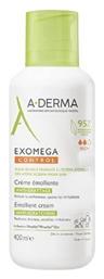 A-Derma Exomega Control Emollient Cream Ενυδατική Κρέμα Ανάπλασης για Ξηρές Επιδερμίδες 400ml