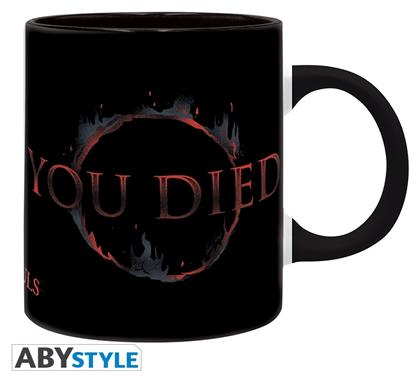 Abysse Dark Souls - You Died Κούπα Κεραμική Μαύρη 320ml