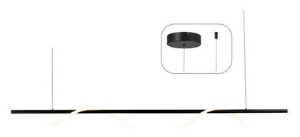 Aca Kyma LED Κρεμαστό Φωτιστικό Μαύρο 190x6x215εκ.