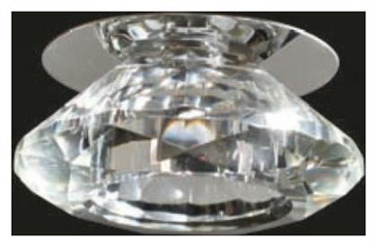 Aca Moria Στρογγυλό Κρυστάλλινο Χωνευτό Σποτ