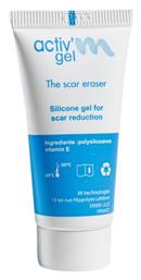 Activ’m Scar Gel Silicone Gel Scar Treatment Αγωγή Gel Πρόληψη & Αντιμετώπιση Του Σχηματισμού Υπερτροφικών Ουλών & Χηλοειδών 20g