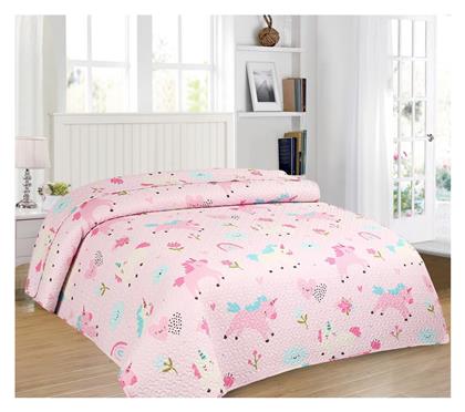 Adam Home Παιδικό Κουβερλί Μονό 601 Ροζ 220x160εκ.