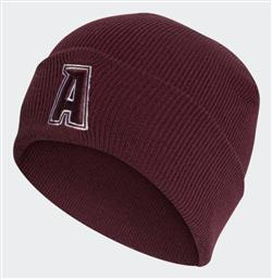 Adidas 2-Color Logo Beanie Σκούφος Πλεκτός σε Κόκκινο χρώμα