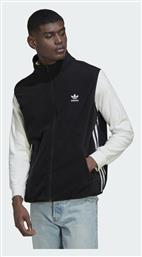 adidas Adicolor 3-Stripes Fleece Ζακέτα Μαύρη