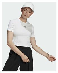 Adidas Adicolor Classics Κοντομάνικο Crop Top Λευκό