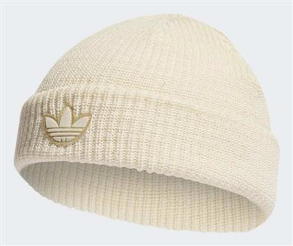 Adidas Adicolor Contempo Short Beanie Ανδρικός Σκούφος Πλεκτός Wonder White