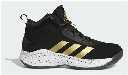 Adidas Αθλητικά Παιδικά Παπούτσια Μπάσκετ Cross Em Up 5 K Core Black / Gold Metallic / Cloud White