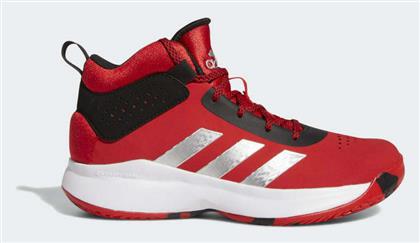 Adidas Αθλητικά Παιδικά Παπούτσια Μπάσκετ Cross Em Up 5 Vivid Red / Silver Metallic / Core Black