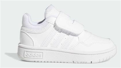 Adidas Αθλητικά Παιδικά Παπούτσια Μπάσκετ Hoops 3.0 CF με Σκρατς Cloud White από το Siontis Athletics