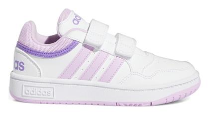 Adidas Αθλητικά Παιδικά Παπούτσια Μπάσκετ Hoops 3.0 CF με Σκρατς Cloud White / Bliss Lilac / Violet Fusion