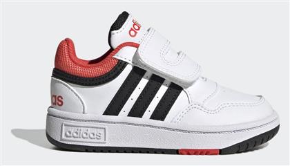 Adidas Αθλητικά Παιδικά Παπούτσια Μπάσκετ Hoops 3.0 CF με Σκρατς Λευκά