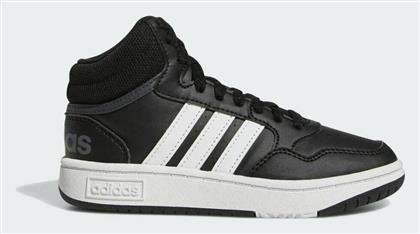 Adidas Αθλητικά Παιδικά Παπούτσια Μπάσκετ Hoops Mid 3.0 K Core Black / Cloud White / Grey Six