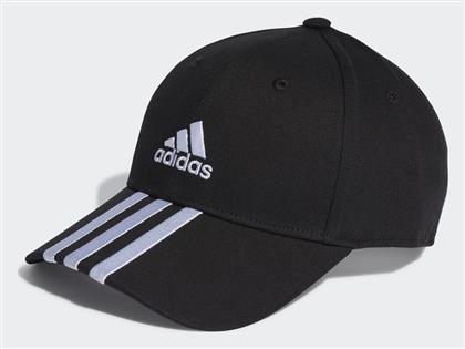 Adidas Baseball 3-Stripes Cotton Twill Baseball Ανδρικό Jockey Μαύρο από το MybrandShoes