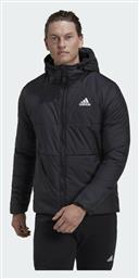 Adidas BSC 3-Stripes Ανδρικό Χειμωνιάτικο Μπουφάν Puffer Μαύρο