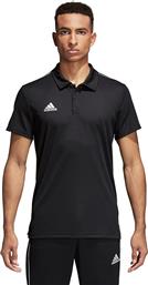 Adidas Core 18 Climalite Ανδρική Μπλούζα Polo Κοντομάνικη Μαύρη