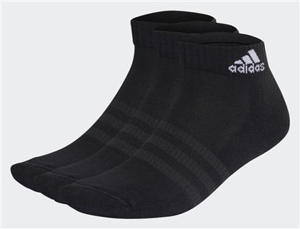 Adidas Cushioned Αθλητικές Κάλτσες Μαύρες 3 Ζεύγη από το Outletcenter