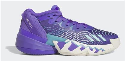 Adidas D.O.N. Issue 4 Ψηλά Μπασκετικά Παπούτσια Purple Rush / Off White / Clear Aqua