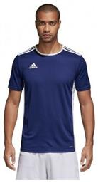 Adidas Entrada 18 Jersey Ανδρικό Αθλητικό T-shirt Κοντομάνικο Navy Μπλε