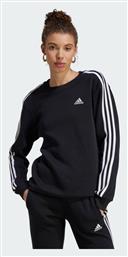 adidas Essentials 3-Stripes Φούτερ Μαύρο από το Spartoo