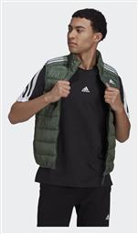 Adidas Essentials Αμάνικο Ανδρικό Μπουφάν Puffer Πράσινο