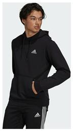 Adidas Essentials Ανδρικό Φούτερ με Κουκούλα και Τσέπες Μαύρο