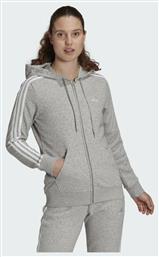 Adidas Essentials Γυναικεία Φούτερ Ζακέτα με Κουκούλα Γκρι