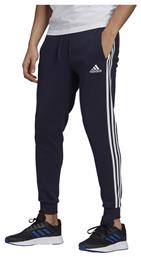 Adidas Essentials Παντελόνι Φόρμας με Λάστιχο Fleece Navy Μπλε