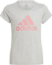 Adidas Παιδικό T-shirt για Κορίτσι Γκρι Essentials Tee