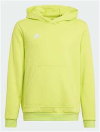 Adidas Fleece Παιδικό Φούτερ με Κουκούλα και Τσέπες Κίτρινο Entrada 22