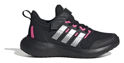 Adidas FortaRun 2.0 EL K Αδιάβροχα Αθλητικά Παιδικά Παπούτσια Running με Κορδόνια Μαύρα