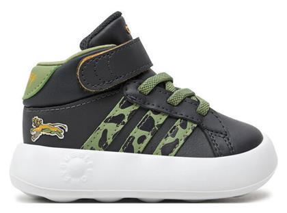 adidas Grand Court Παιδικά Sneakers High Μαύρα