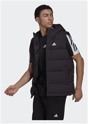 Adidas Helionic Αμάνικο Ανδρικό Μπουφάν Puffer Μαύρο