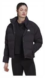 Adidas Helionic Κοντό Γυναικείο Puffer Μπουφάν για Χειμώνα Μαύρο