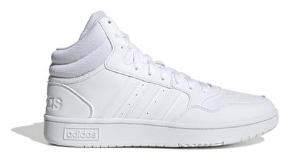 Adidas Hoops 3.0 Mid Ανδρικά Μποτάκια Λευκά