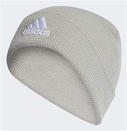 Adidas Logo Beanie Σκούφος Πλεκτός σε Λευκό χρώμα