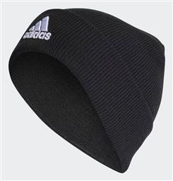 Adidas Logo Beanie Σκούφος Πλεκτός σε Μαύρο χρώμα