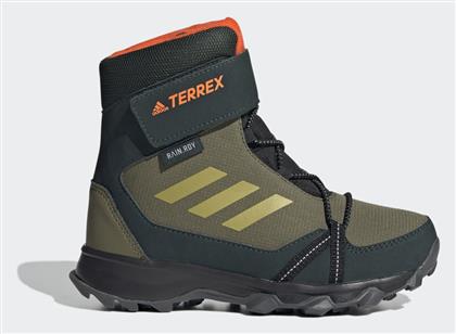 Adidas Παιδικά Μποτάκια Πεζοπορίας Terrex Snow Cf Winter Αδιάβροχα με Σκρατς Focus Olive / Pulse Olive / Impact Orange από το Modivo