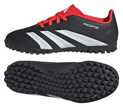 Adidas Παιδικά Ποδοσφαιρικά Παπούτσια Predator 24 Club Turf με Σχάρα Core Black / Cloud White / Solar Red από το SerafinoShoes