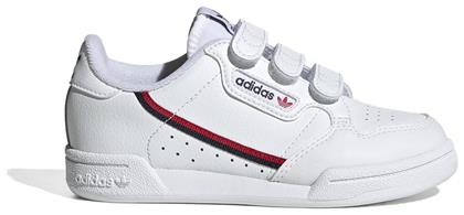 Adidas Παιδικά Sneakers Continental 80 CF C με Σκρατς Cloud White / Cloud White / Scarlet από το Outletcenter