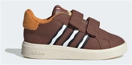 Adidas Παιδικά Sneakers Grand Court Chip CF με Σκρατς Καφέ από το Favela