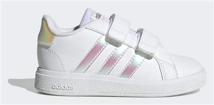 Adidas Παιδικά Sneakers Grand Court με Σκρατς Cloud White / Iridescent από το Spartoo