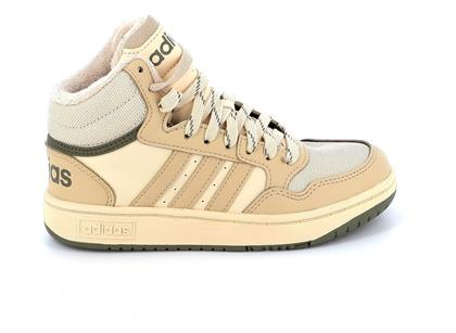 Adidas Παιδικά Sneakers High Hoops Mid 3.0 Μπεζ από το SerafinoShoes