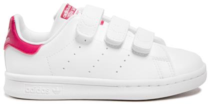 Adidas Παιδικά Sneakers Originals Stan Smith Cf με Σκρατς Cloud White / Cloud White / Bold Pink